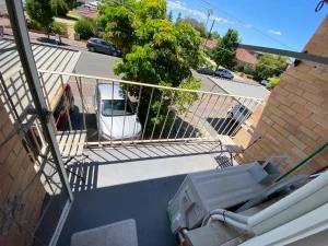 Broadway Apartments balcony street view