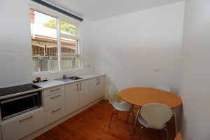 Photo of the kitchen at Ellis Apartments