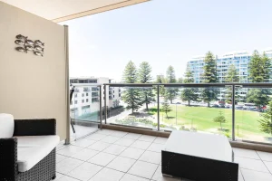 Photo of the balcony at Pier Apartments