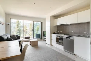 Photo of the kitchen at Pier Apartments